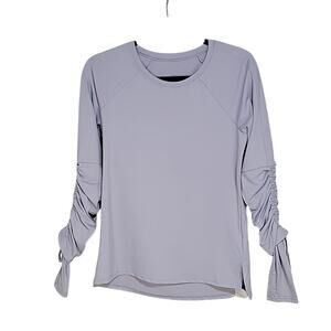 Fabletics Cashel Adjustable Long Sleeve Top II Grey Womens Small NWT